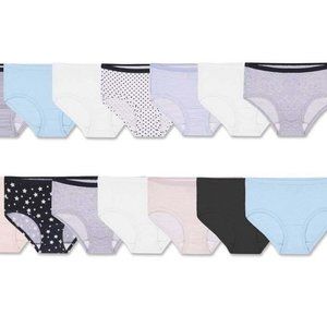 Fruit of the Loom Girls' 14+4pk Hipsters Panties
